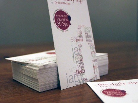Double-thick business card