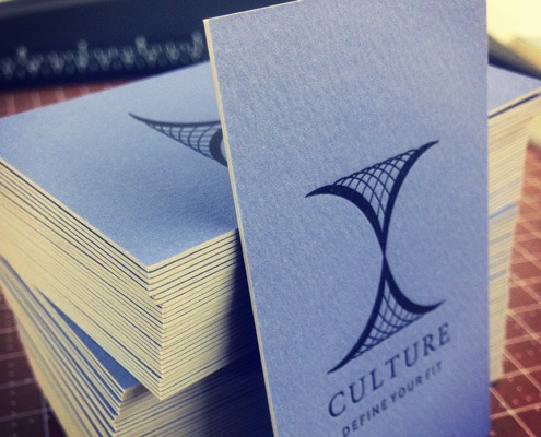 Culture: Letterpress and Offset Ultra-Thick Business Card