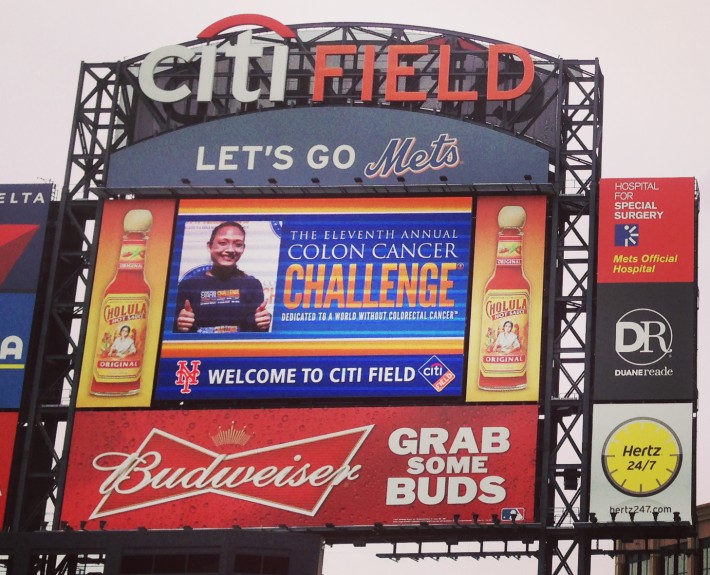 Colon Cancer Challenge Jumbotron graphics