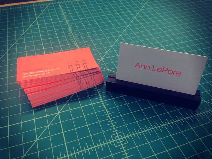 Ann LePore ultra-thick business card Ann LePore ultra-thick business card