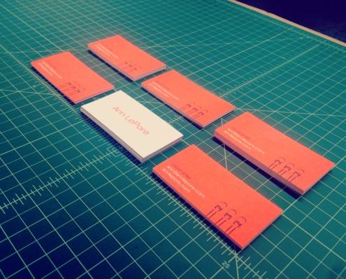 Ann LePore: 26pt Ultra Thick Business Cards