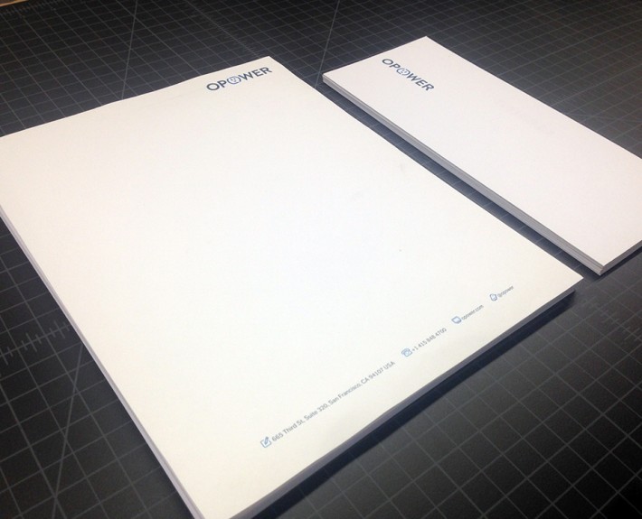 Opower Corporate Stationery System