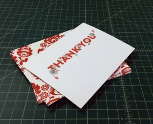 Remco Press Letterpressed Thank You Notecards