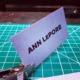 Ann LePore: Hot Pink Edge Painted Business Cards