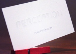 Perception: Embossed Business Cards