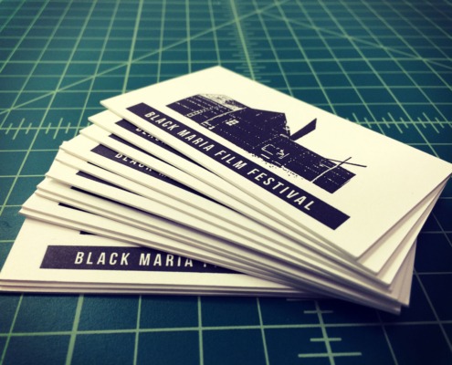 Black Maria Film Festival: Letterpress Business Cards and Spot UV Postcards