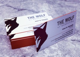 Wolf of Marketing: Edge Painted Business Cards