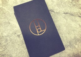 Hacienda: 28pt Rose Gold Foil Business Cards