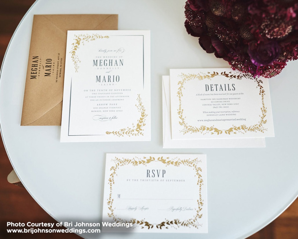 foil stamped wedding invitations north bergen nj remco press